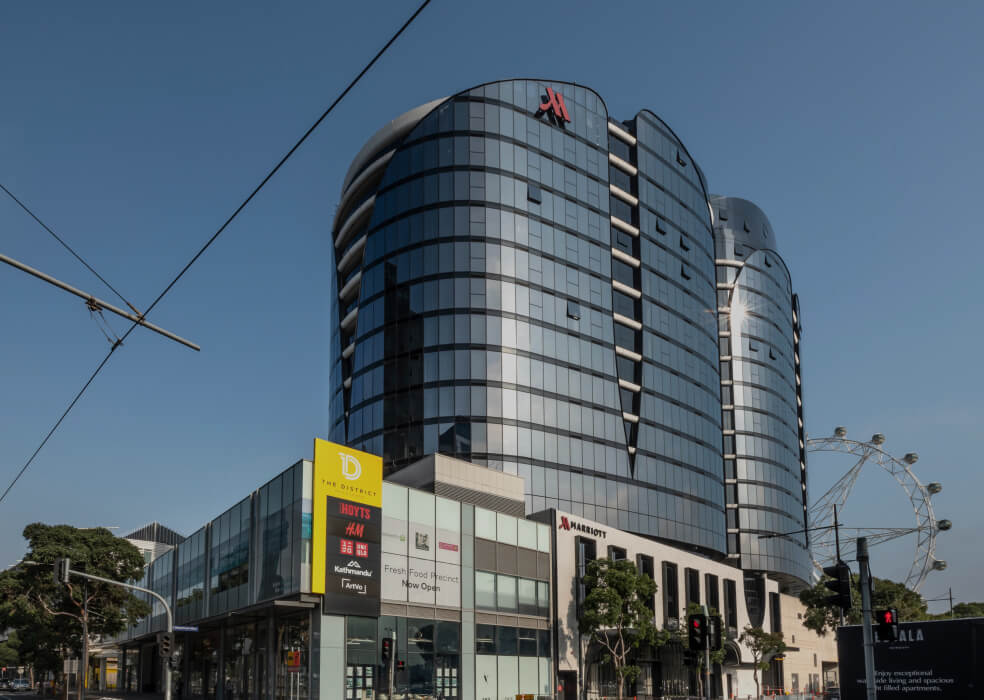 Marriott Hotel project in Docklands, Victoria